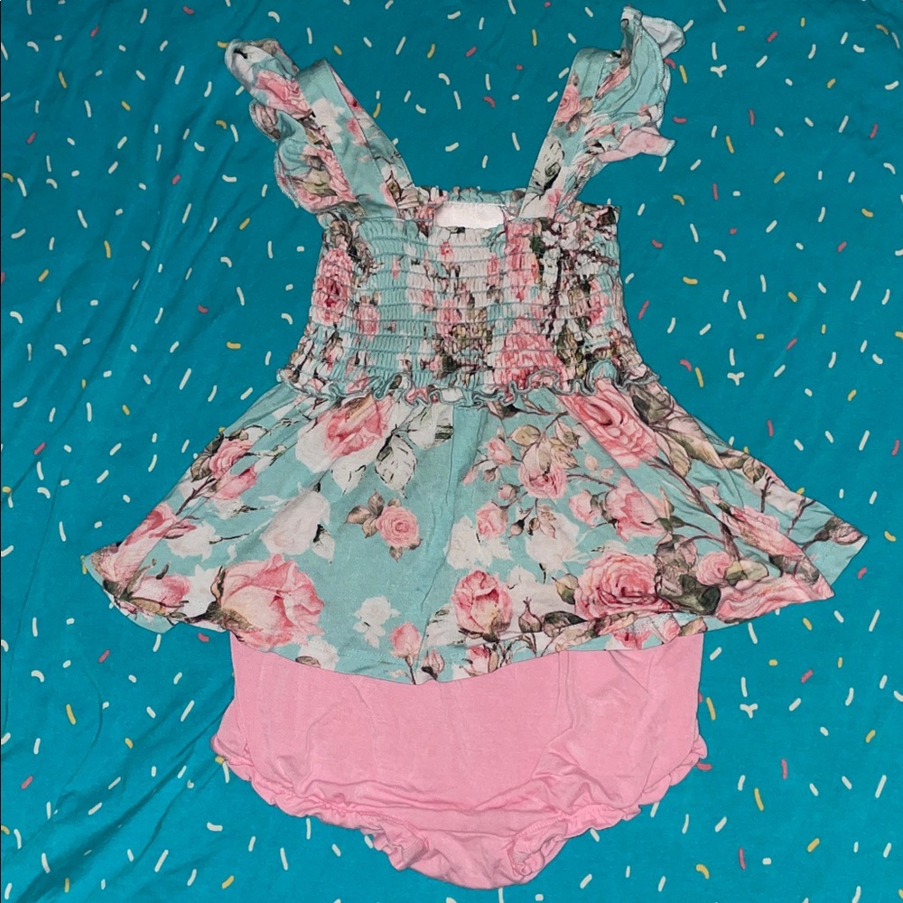 Posh Peanut Spring Rose bummie 18-24 months